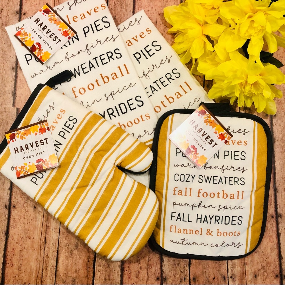 Fall Sentiments 4 Pc Kitchen Set - Picture 4 of 6